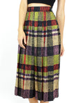 Graphic Plaid Skirt S