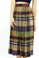 Graphic Plaid Skirt S