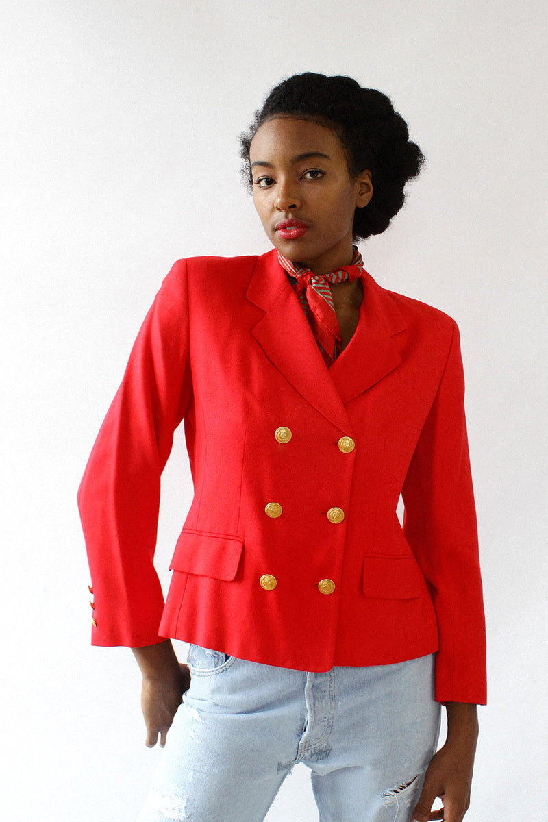 Cherry Boxy Blazer S/M