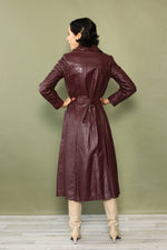 Braefair Mulberry Leather Trench XS/S