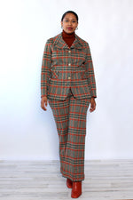 Crimson & Clover Plaid Suit M/L