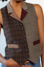 Tweed Collage Vest M