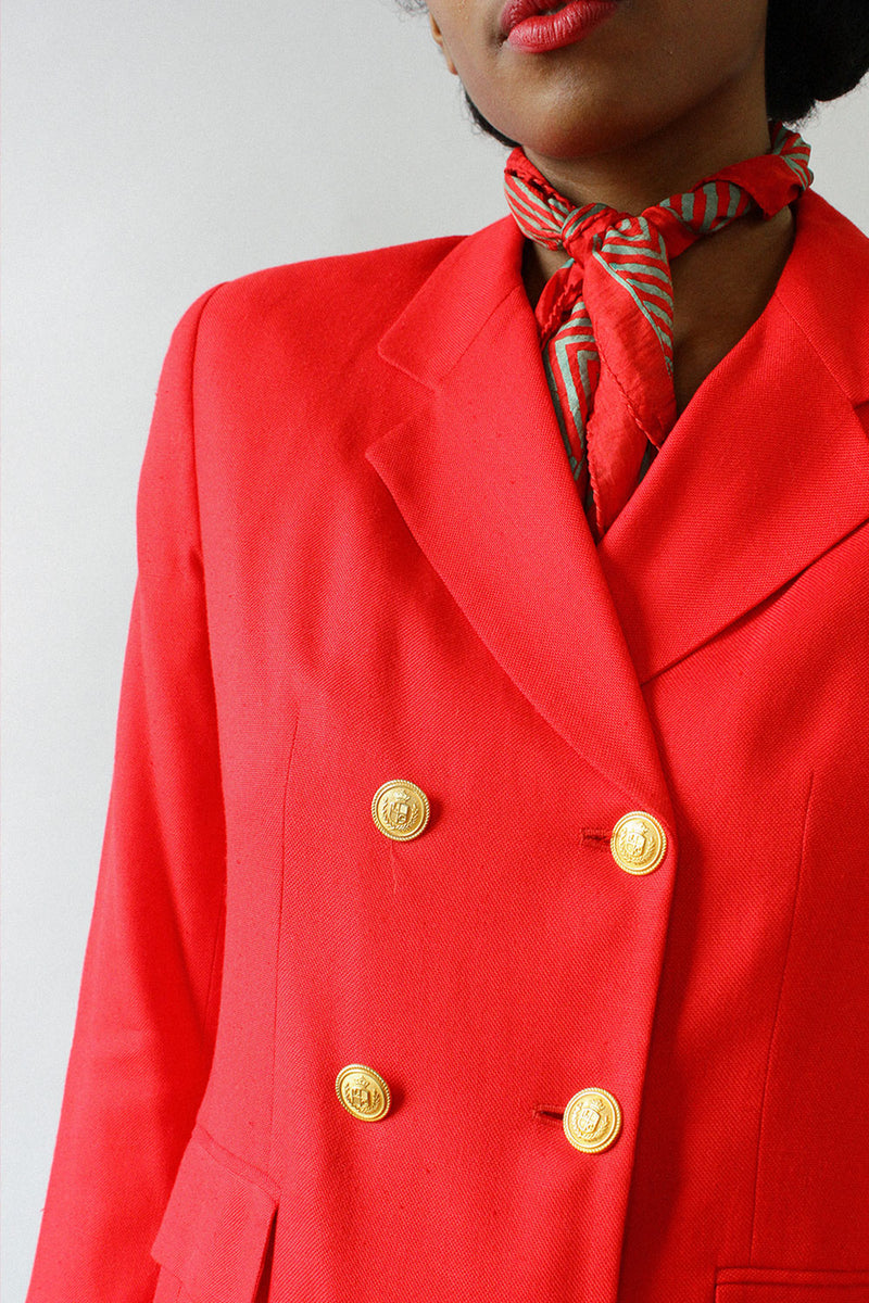 Cherry Boxy Blazer S/M