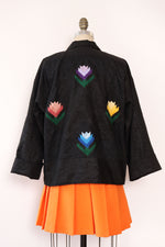 Flower Cotton Patchwork Jacket S/M