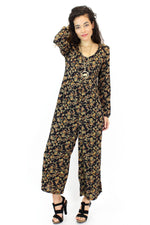vintage floral jumpsuit