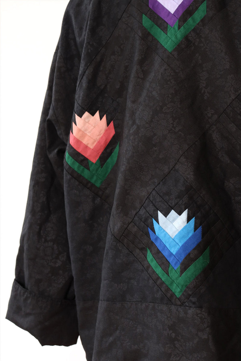 Flower Cotton Patchwork Jacket S/M
