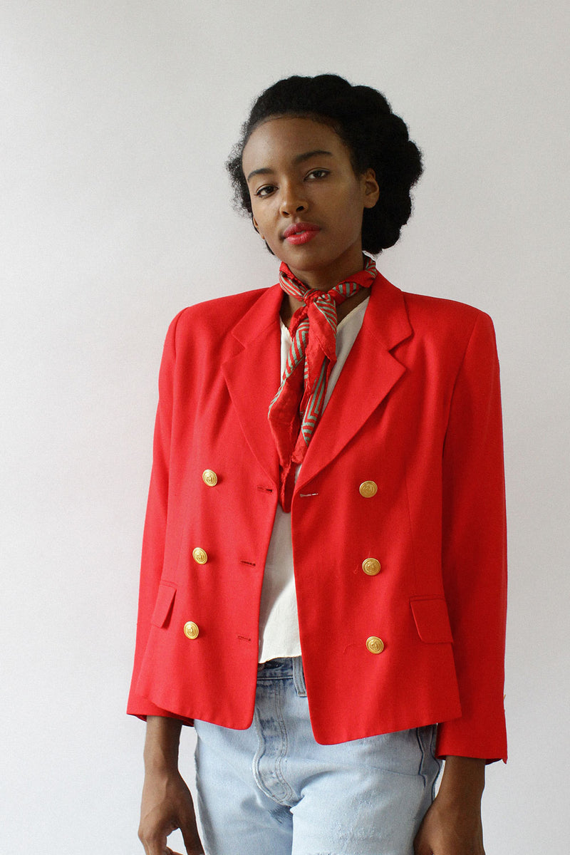 Cherry Boxy Blazer S/M