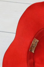Ohrbach's Crimson Felt Hat