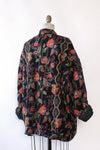 Quilted Moody Floral Slouch Jacket M-XL