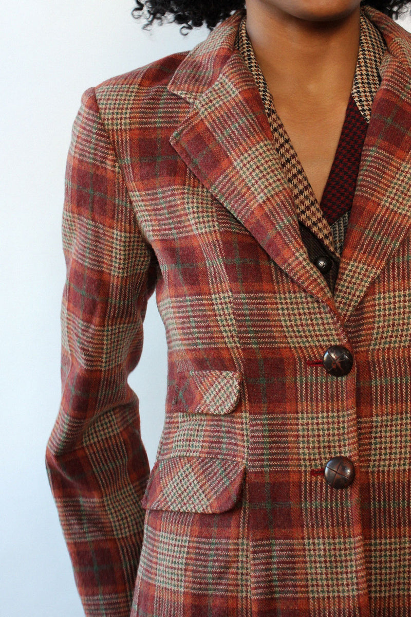 Lou Berry Plaid Blazer S/M