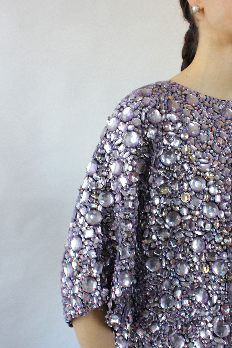 Vera Wang Beaded Crystal Top XS-M