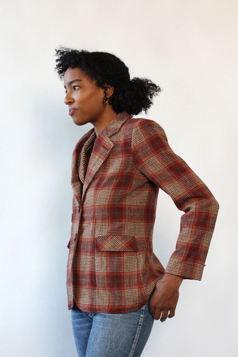 Lou Berry Plaid Blazer S/M