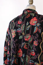 Quilted Moody Floral Slouch Jacket M-XL