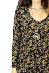 vintage floral jumpsuit detail