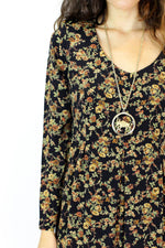 vintage floral jumpsuit detail