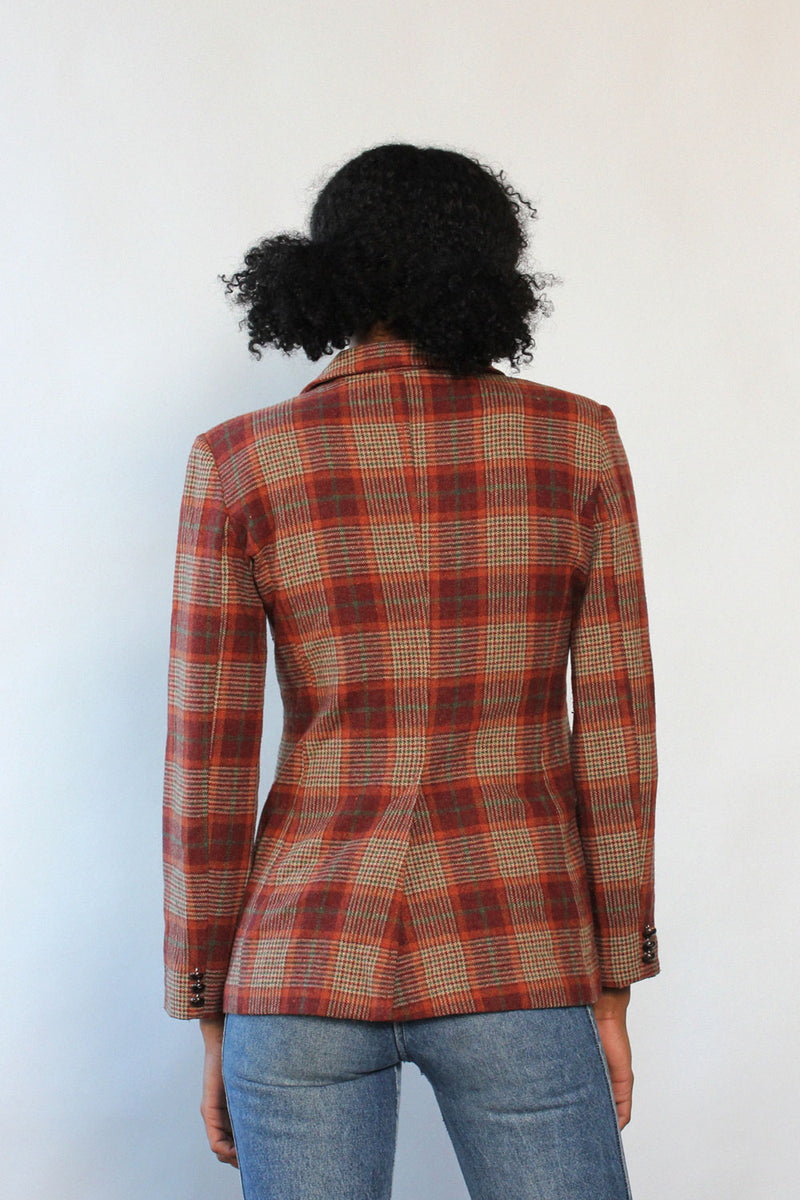 Lou Berry Plaid Blazer S/M
