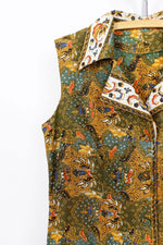 Olive Batik Shirtdress S/M