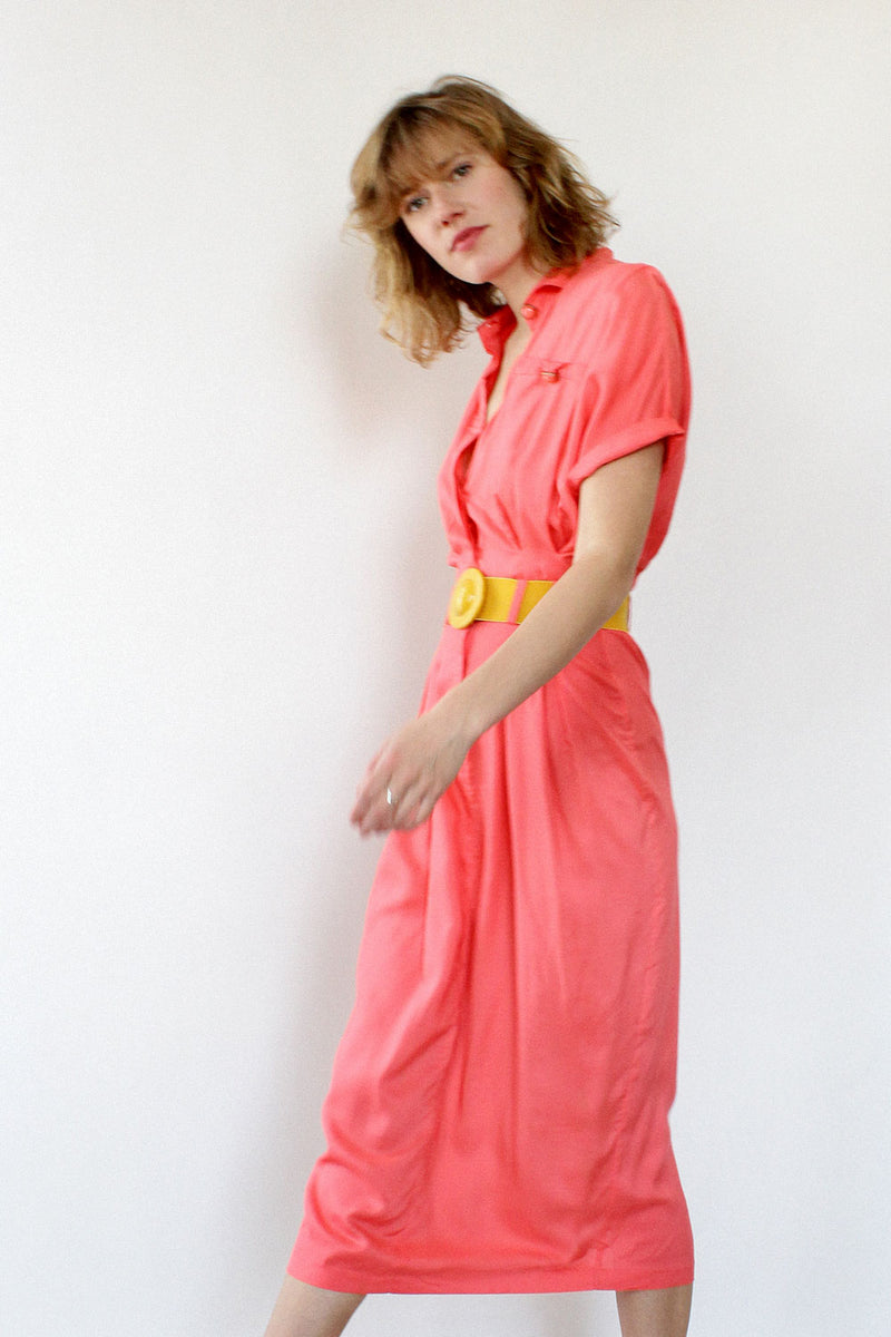 Coral Pencil Dress XS