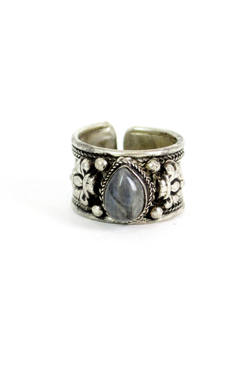 gemstone tribal ring
