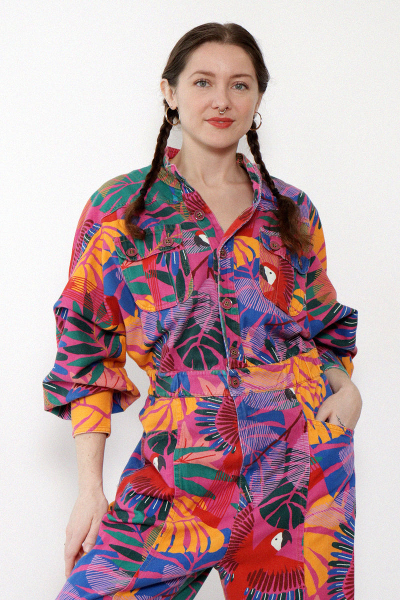 Shop Farm Rio Navy Macaw Embroidered Maxi Dress