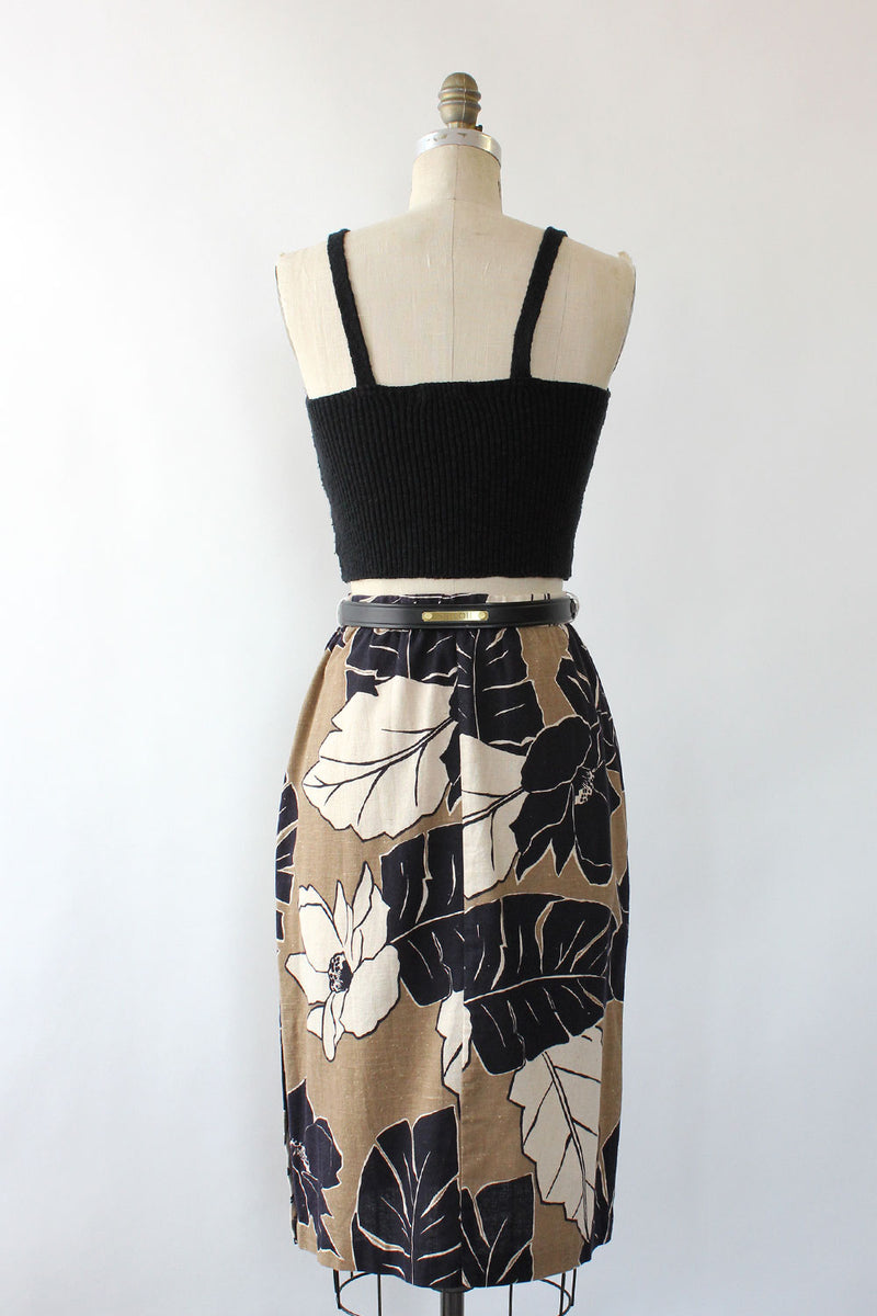 Neutral Fern Print Skirt S/M