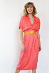 Coral Pencil Dress XS