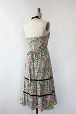 Jerry Floral Prairie Halter Dress S/M
