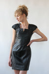 Haute Black Leather Dress S