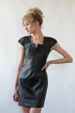 Haute Black Leather Dress S