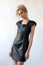 Haute Black Leather Dress S