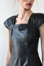 Haute Black Leather Dress S