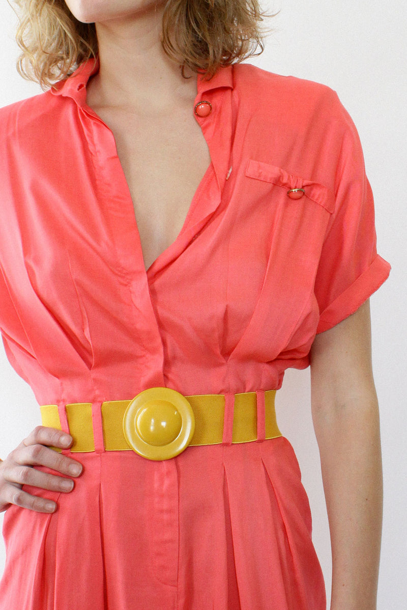 Coral Pencil Dress XS