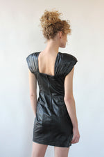 Haute Black Leather Dress S