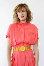 Coral Pencil Dress XS