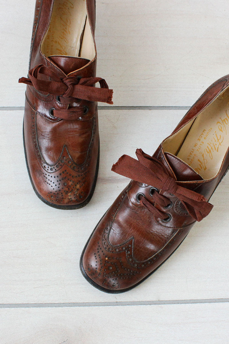 Saks Heeled Oxfords 7