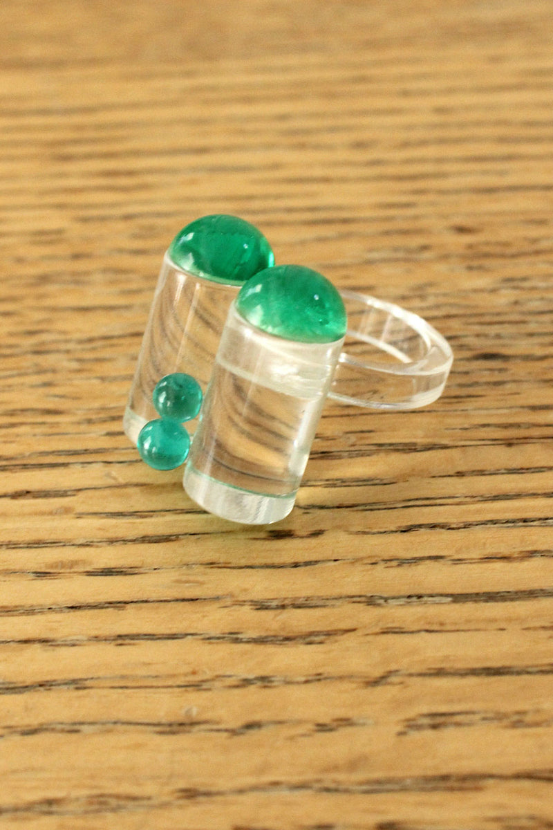 Double Barrel Resin Ring