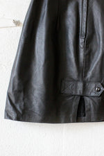 Black Leather Mini Skirt S