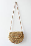 Woven Pastel Straw Crossbody