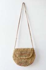 Woven Pastel Straw Crossbody