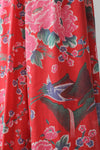 Crane Print Blossom Dress M