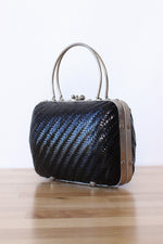 Italian Wicker Box Handbag