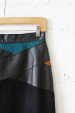 Siena Panel Leather Skirt S