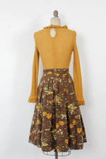 Japanese Garden Full Cotton Skirt M