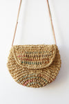 Woven Pastel Straw Crossbody