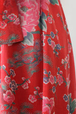 Crane Print Blossom Dress M