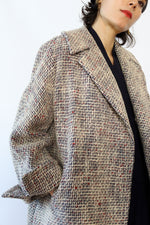 Chunky Tweed Swing Coat XS-M