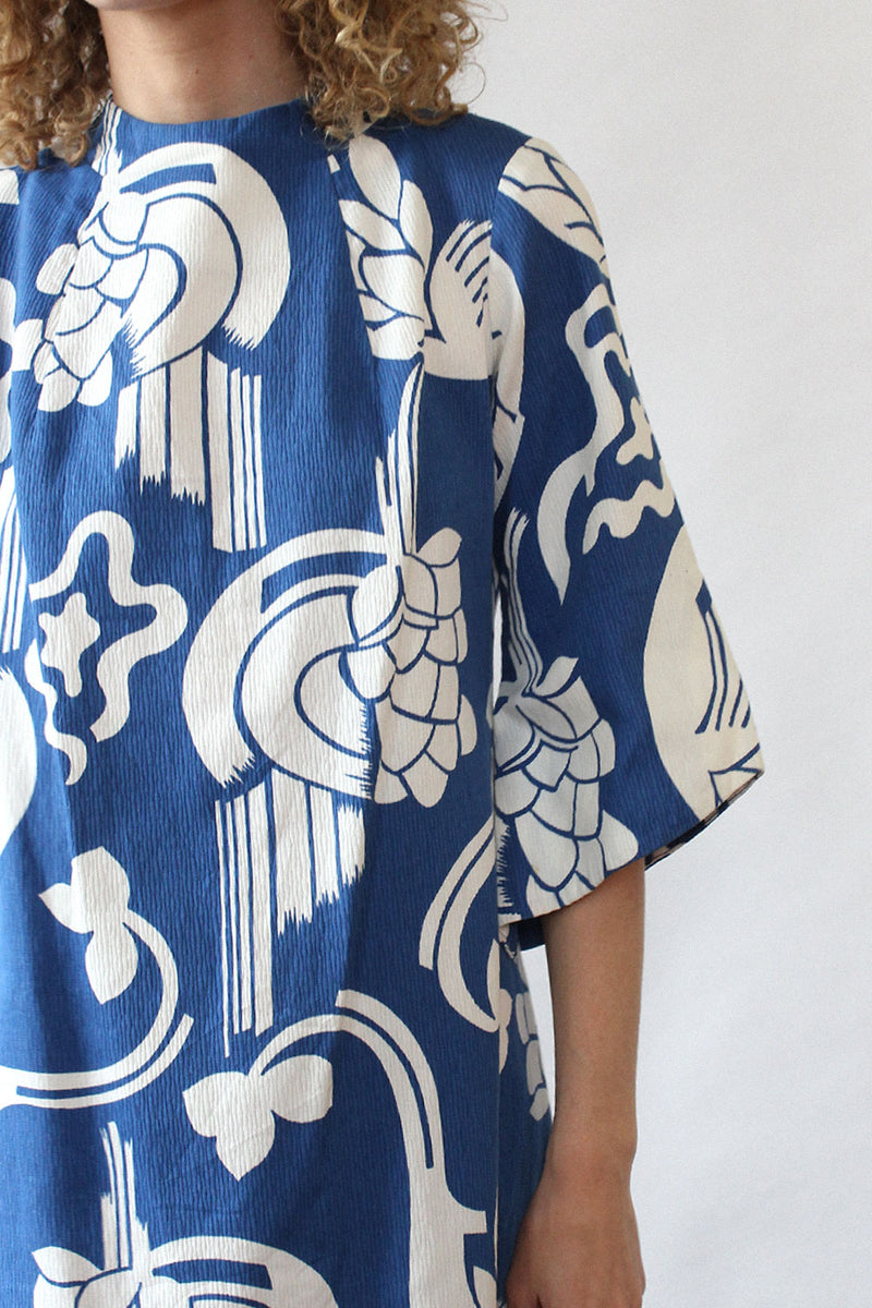 Graphic Floral Hawaii Dress XS-M