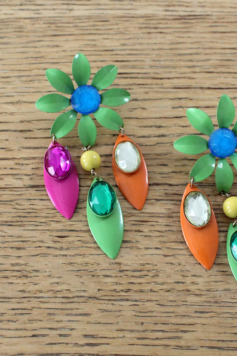 Flower Power Gem Earrings