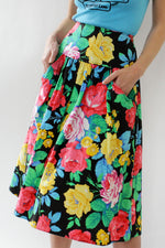 Baroque Floral Full Skirt XS