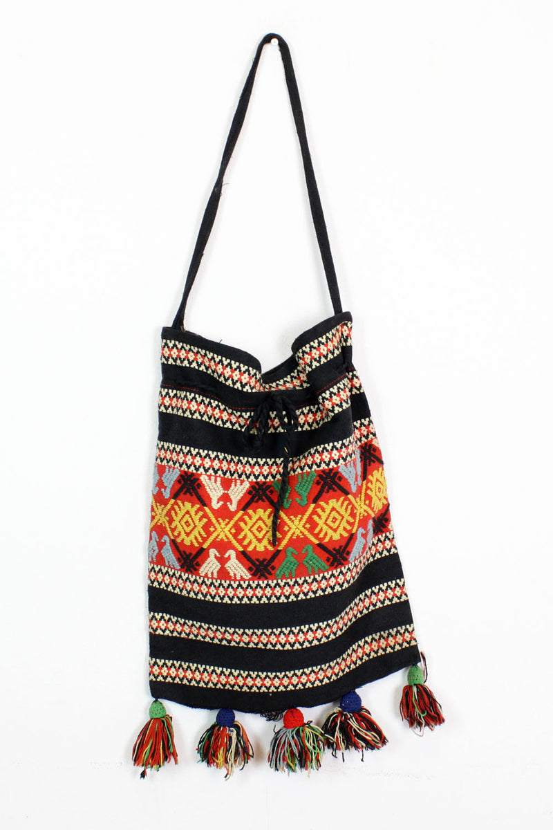 antigua tassel tote